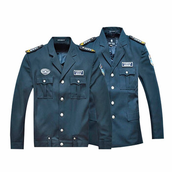 劳保佳 保安服 坚实耐磨劳保工装 墨绿色 西服套装（上衣+裤子）190