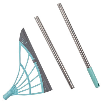 海斯迪克 HKY-110 多功能魔术扫把 网红卫生间刮水器 绿色