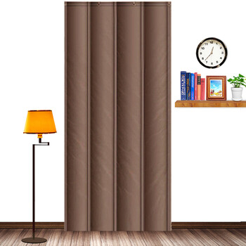 科力邦（Kelibang） 棉门帘 1*2.1米 特厚冬季火车站挡风门帘厂房隔断加厚保温隔音门帘 咖色 KB3409 定制款