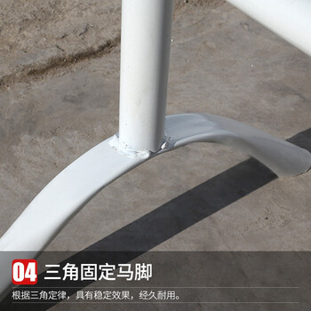 趣行 铁马防护栏 1*1.5米黑黄带牌款 10个装 可移动护栏围挡市政景区道路隔离警示栏 交通设施马路护栏