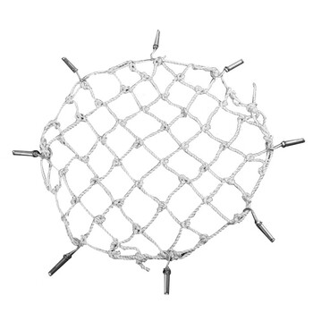 谋福（CNMF）315 下水道防坠安全网 圆形污水井盖尼龙网 市政检查井窨井口防护网（直径500mm/张）不含钩子