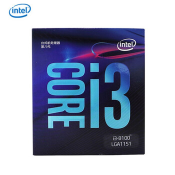 英特尔酷睿i3-8100 i5 9400F 8400 8500 9600 I7 8700K盒装CPU 酷睿 i3 8100 3.6Ghz 4核,降价幅度11%