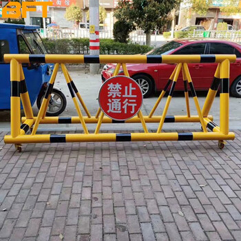 贝傅特 拒马护栏道路隔离栏移动路障交通设施76管米字挡车档人防冲撞防爆栏杆 3*1.2*0.8（外管114内管50）