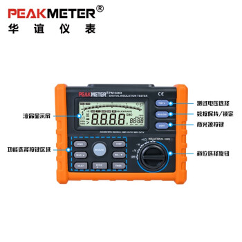 华谊PEAKMETER MS5203 绝缘电阻测试仪绝缘电阻表 数字兆欧表 定做 1台