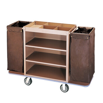 兰诗（LAUTEE）LK1005 布草车酒店服务清洁车就地宾馆加厚手推车 单边车 4寸(拆装型)