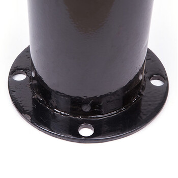 知旦 警示柱 活动款双面解锁 高50cm交通路障设施警戒桩钢制路桩可定制 600909 壁厚1.5mm