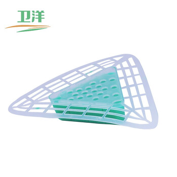 卫洋 WYS-229 男士小便池除臭三角块 厕所芳香片清洁过滤网 尿斗香块（三角）10个装