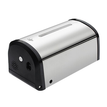 益美得 LSL3341-0 不锈钢自动感应皂液器酒精喷雾洗手机壁挂式 银色拉丝（滴液款）