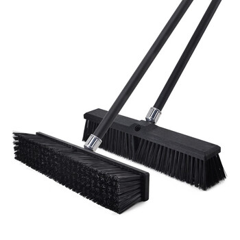 益美得 C-039 铁杆烤漆硬毛地刷地板瓷砖清洁刷 配60厘米刷头