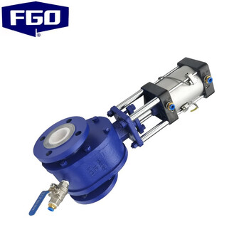 FGO 气动陶瓷双闸板阀 耐磨电厂灰渣排渣卸灰阀出料进料阀 Z644TC-10C DN200