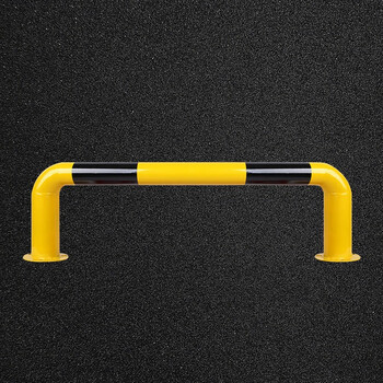 万尊 U型护栏钢管挡车器停车场围栏警示杆防撞杆马路隔离护栏阻车器100*30cm壁厚1.5mm