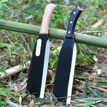兰诗（LAUTEE）FW-1009 除草工具镰刀长柄大镰刀砍柴刀 三铆钉胶柄直头砍刀