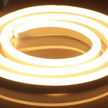 贝工 220V霓虹灯带 户外防水工程亮化装饰用LED柔性灯带 6W/米 暖光 1米