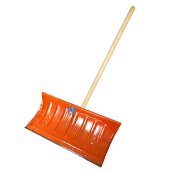 者也 加厚道路清雪铲手推式除雪工具锰钢淬火冰铲杂物铲粮食铲 多功能推雪铲 锰钢淬火加宽推铲铲头