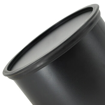 益美得 CY134 圆形不锈钢垃圾桶酒店宾馆客房桶阻燃垃圾桶 可定制 黑色单层10L