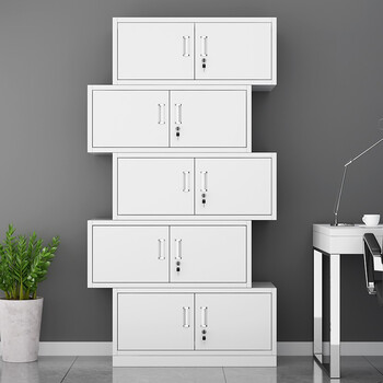 宇威文件柜办公柜钢制铁皮柜资料柜档案柜储物柜分五节文件柜（实用款）