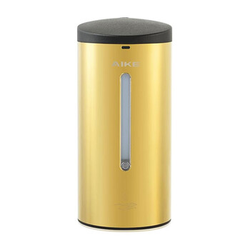 艾克（AIKE）AK1255 不锈钢皂液器自动感应壁挂式消毒器洗手器免接触高速皂液盒洗手液盒 曜石黑 泡沫款