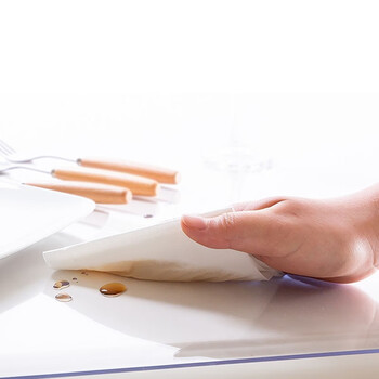 3G 水晶板透明软玻璃PVC桌布 桌板 厚1.5mm*宽1.4m*长15m 企业定制