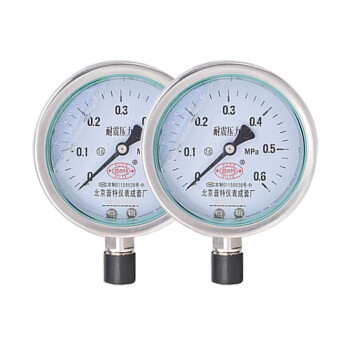普特 Y100 0-16Mpa 径向 不锈钢耐震电接点压力表