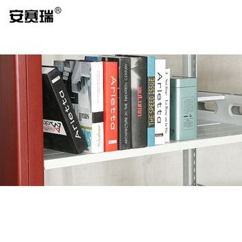 安赛瑞 钢制储物柜 存储展示架 钢制单面双面存储架 红木纹双面柜5层主架 700290