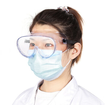 趣行 封闭式护目镜 一类器械 防雾防唾沫飞沫飞溅防尘防风 男女通用平光眼镜近视可戴