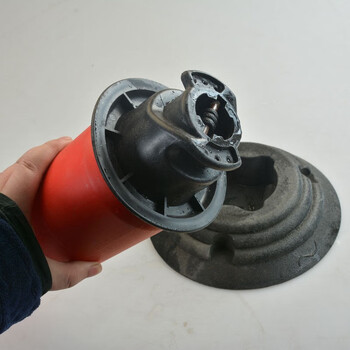 鸣固 警示柱 道路钢管警示柱 道口路桩弹力柱 反光立柱防撞柱护栏 50CM不倒翁立柱