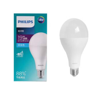 PHILIPS飞利浦LED球泡灯泡E27 19W暖黄光3000K