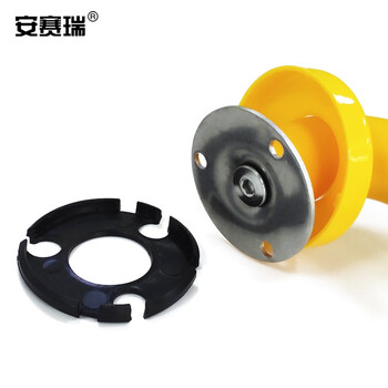 安赛瑞 马桶U型扶手 坐便器浴室卫生间防滑安全扶手无障碍坐便起身器栏杆 黄色 26874