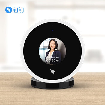 钉钉考勤机打卡机M1X pro人脸识别考勤机 打卡机多地刷脸机员工签到器 标配+停电打卡后备电源