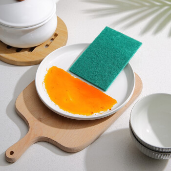 家杰优品 洗碗布10片装百洁布抹布去油污易清洗不沾油洁净洗碗巾厨房