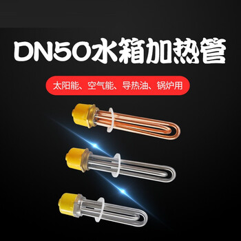 欣语 TJ-NT024 六角2寸58mm铜头头工程水箱大功率加热棒/加热管/DN50电热管 铜头不锈钢220V/9KW