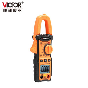 胜利仪器（VICTOR）万用表数字电流表交流钳形万能表数字电流表交直流 VC606D 标配现货