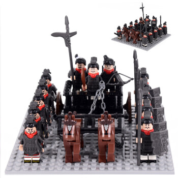 乐高lego兼容积木人仔古代士兵军团三国秦国军队拼装兵马俑中国第三方