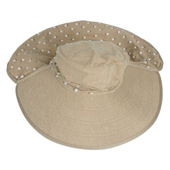 大杨781遮阳帽子女 浅卡其 海南帽夏天遮脸骑行出游采茶凉帽防护帽 太阳帽防晒帽 定制