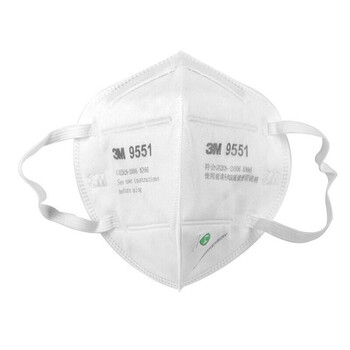 3M 9551口罩防飞沫KN95防护等级工业粉尘雾霾PM2.5自吸过滤式防颗粒物呼吸器50只装DKH