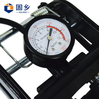 固乡 脚踩打气筒 高压打气筒 自行车电动车摩托车汽车 便携脚踏式车载充气泵 【黑色】