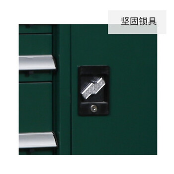 知旦602534工具车可移动零件工具柜汽修配件收纳柜绿色八抽