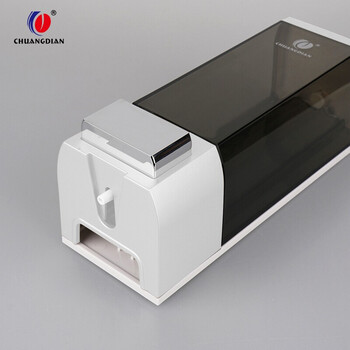 创点 壁挂式皂液器 浴室洗发沐浴露液盒 学校酒店宾馆手动单头洗手液瓶 1012A (500ml) 白色 710115