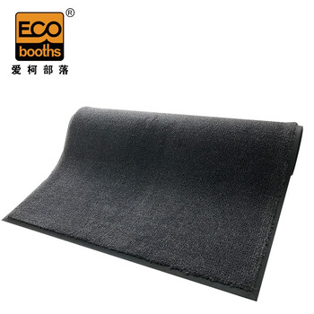 爱柯部落 超强吸水吸油防滑地毯 出入口防尘地垫1m×2m×11mm厨房车间卫生间室内地毯深灰色可定制110147
