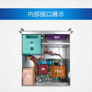 众研 IPC-610L原装工控机 4U工业自动化I3-3240双核/4G内存/128G固态