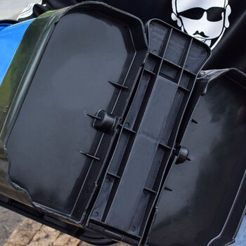 JN JIENBANGONG 垃圾桶 16升脚踏分类双开盖商场办公室学校厨房环卫干湿分离双桶垃圾桶 棕黑色26*28*36cm