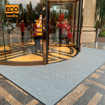 爱柯部落 入户地毯门垫脚垫 菠萝纹地垫吸水刮沙除尘防滑垫红色每2m幅宽定制110243