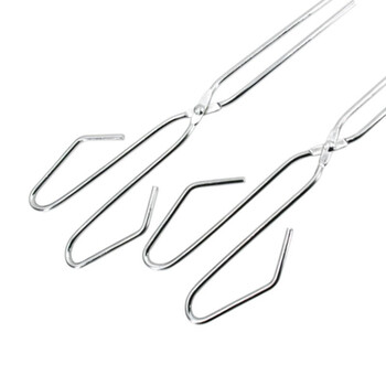 金固牢 KCly-11 加长电镀不锈钢色垃圾夹子 火钳 夹拾物器 取物器 碳夹 环卫垃圾钳 30.5cm