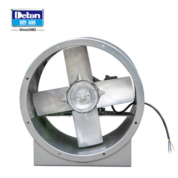 德通风机T35-3.55#/2900rpm/1.1KW低噪音轴流风机380V管道风机抽风机通风机