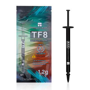 Thermalright(利民) TF8(1.2g)(导热硅脂/CPU散热膏/1.2g装/导热系数13.8/笔记本导热膏/附带利民刮刀)