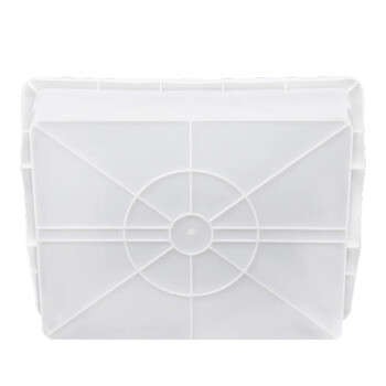 兰诗（LAUTEE）SYA4#加厚塑料白盆塑料方盘海鲜养殖盘周转箱收纳盒 335*260*113mm