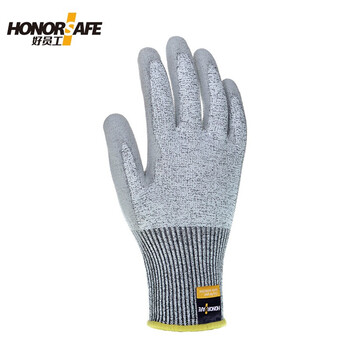 好员工 HPPE防割手套PE-104 13针耐磨耐用劳保手套 机械维修金属加工手套 10付