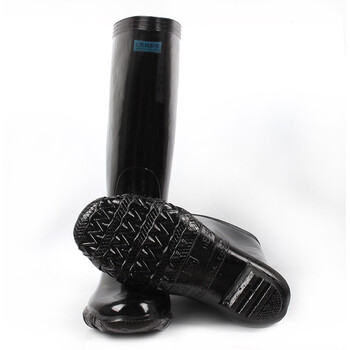 征安 耐酸碱高靴橡胶工业工厂作业水鞋雨靴高帮筒高38cm 38