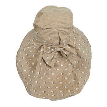 大杨781遮阳帽子女 浅卡其 海南帽夏天遮脸骑行出游采茶凉帽防护帽 太阳帽防晒帽 定制