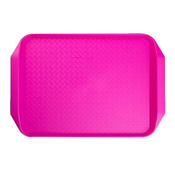 稳斯坦 WST3002 彩色食堂快餐托盘 工厂仓库酒店长方形水果盘 加厚自助盘 橙色